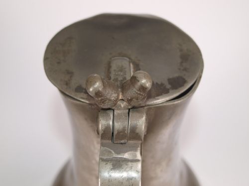 ANTIQUE JERSEY PEWTER MEASURE 1 POT CAPACITY BY JOHN DE ST CROIX - ADDITIONAL PHOTO 5