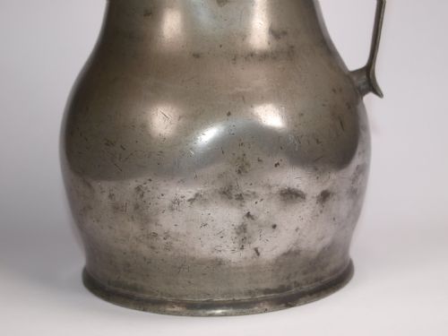 ANTIQUE JERSEY PEWTER MEASURE 1 POT CAPACITY BY JOHN DE ST CROIX - ADDITIONAL PHOTO 12