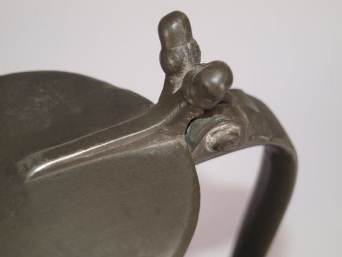 ANTIQUR JERSEY PEWTER 1 QUART MEASURE BY JOHN DE ST CROIX - ADDITIONAL PHOTO 7