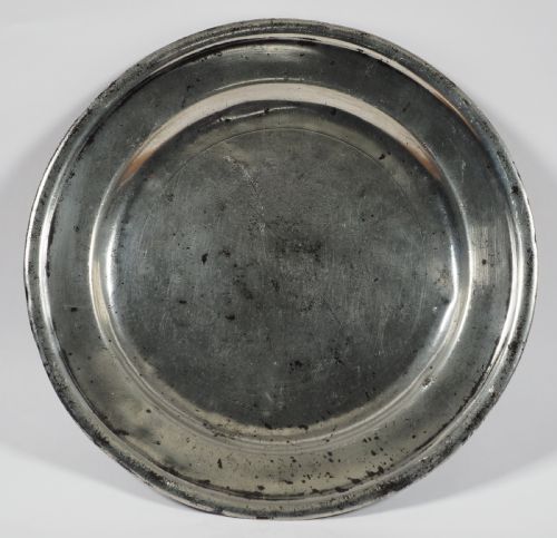 antique english pewter 9 inch plate by william cooke of bristol 17951812 - CATEGORY: ANTIQUE PLATES - DATED 1800