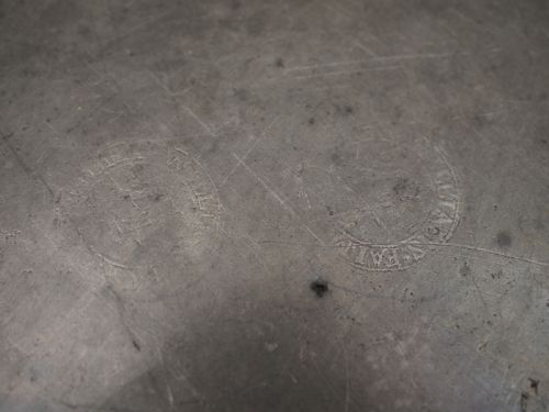 ANTIQUE ENGLISH PEWTER 9IN PLAIN RIM PLATE BY JOHN WILLIAMS FALMOUTH 17371761 - ADDITIONAL PHOTO 3