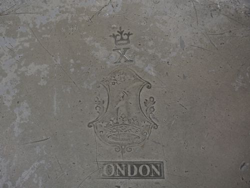 ANTIQUE ENGLISH PEWTER 9IN PLAIN RIM PLATE BY CHRISTOPHER BANCKES I 1693 1746 - ADDITIONAL PHOTO 2
