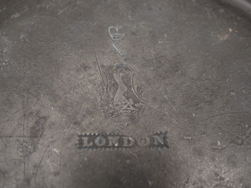 ANTIQUE ENGLISH PEWTER 9IN PLAIN RIM DEEP PLATE BY YATES BIRCH SPOONER 18281839 - ADDITIONAL PHOTO 4