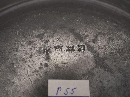 ANTIQUE ENGLISH PEWTER 9IN PLAIN RIM DEEP PLATE BY YATES BIRCH SPOONER 18281839 - ADDITIONAL PHOTO 5