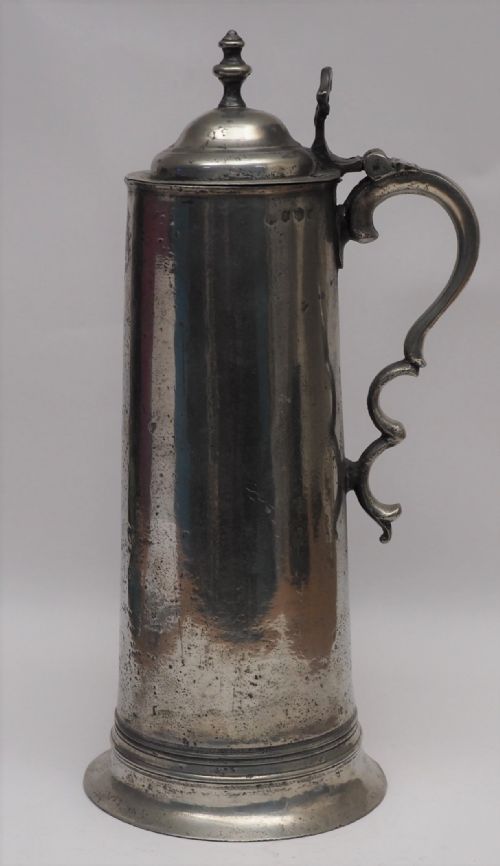 antique english pewter spire flagon by ingram hunt 1778 1807 - CATEGORY: ANTIQUE METAL - DATED 18TH CENTURY