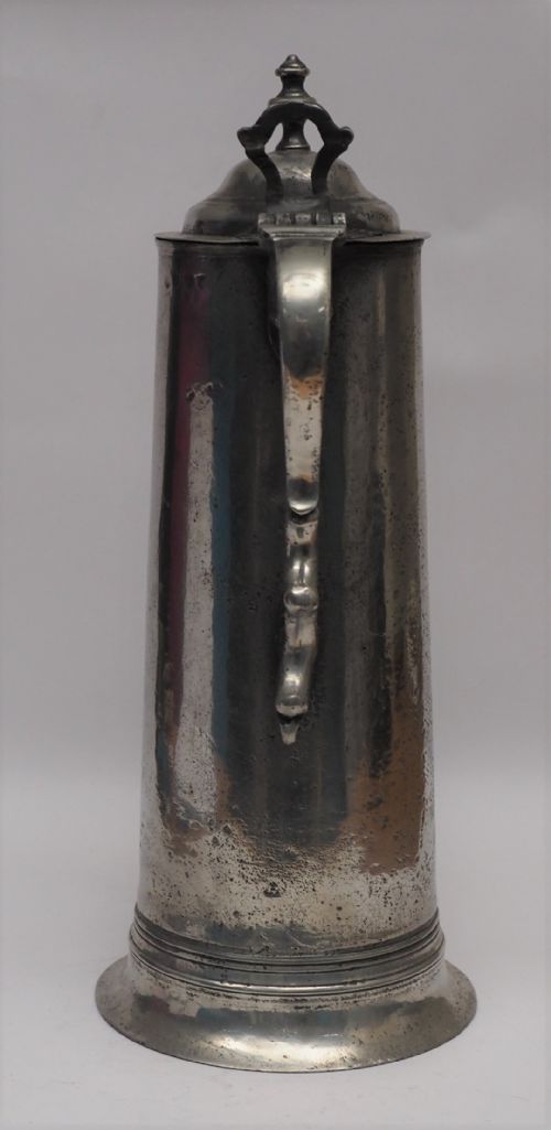 ANTIQUE ENGLISH PEWTER SPIRE FLAGON BY INGRAM HUNT 1778 1807 - ADDITIONAL PHOTO 1
