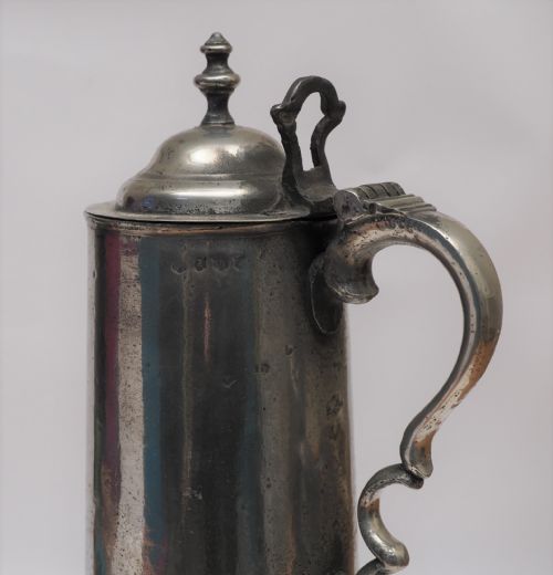 ANTIQUE ENGLISH PEWTER SPIRE FLAGON BY INGRAM HUNT 1778 1807 - ADDITIONAL PHOTO 5
