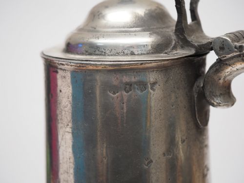 ANTIQUE ENGLISH PEWTER SPIRE FLAGON BY INGRAM HUNT 1778 1807 - ADDITIONAL PHOTO 14