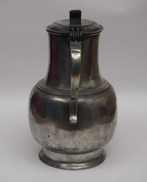ANTIQUE DUTCH PEWTER ANGEL FLAGON MAASTRICHT CIRCA 1720 - ADDITIONAL PHOTO 1