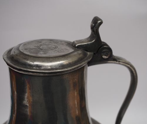 ANTIQUE DUTCH PEWTER ANGEL FLAGON MAASTRICHT CIRCA 1720 - ADDITIONAL PHOTO 7