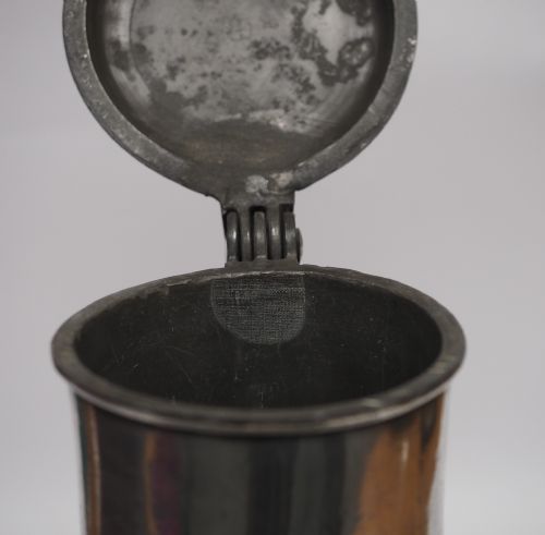 ANTIQUE DUTCH PEWTER ANGEL FLAGON MAASTRICHT CIRCA 1720 - ADDITIONAL PHOTO 8