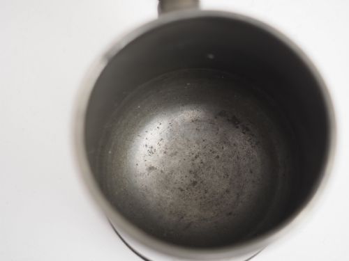 ANTIQUE ENGLISH PEWTER 1 PINT LIDDED TANKARD CIRCA 180020 - ADDITIONAL PHOTO 9