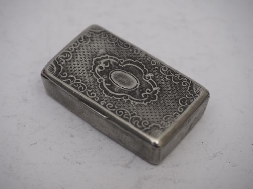ANTIQUE ENGLISH PEWTER POCKET SNUFF OR TOBACCO BOX CIRCA 1840 - ADDITIONAL PHOTO 2