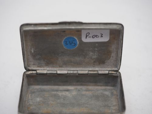 ANTIQUE ENGLISH PEWTER POCKET SNUFF OR TOBACCO BOX CIRCA 1840 - ADDITIONAL PHOTO 5