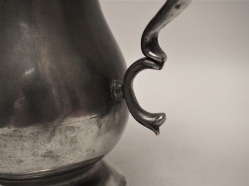 ANTIQUE SCOTTISH PEWTER 1 QUART SPOUTED MEASURE R GALBRAITH 182972 - ADDITIONAL PHOTO 8