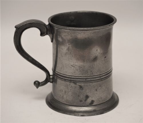 ANTIQUE SCOTTISH PEWTER 1 PINT MEASURE BY J MOYES EDINBURGH 1851 1891 - ADDITIONAL PHOTO 3