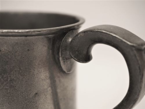 ANTIQUE SCOTTISH PEWTER 1 PINT MEASURE BY J MOYES EDINBURGH 1851 1891 - ADDITIONAL PHOTO 7