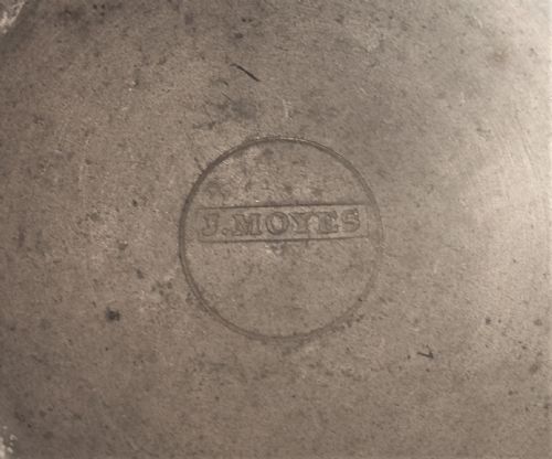 ANTIQUE SCOTTISH PEWTER 1 PINT MEASURE BY J MOYES EDINBURGH 1851 1891 - ADDITIONAL PHOTO 8