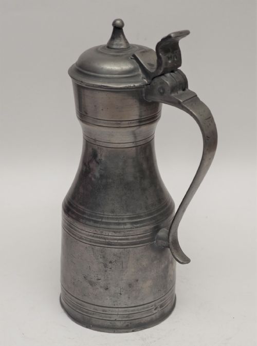 ANTIQUE SCOTTISH PEWTER CRESTED TAPPIT HEN CHOPIN CAPACITY CIRCA 1780 - ADDITIONAL PHOTO 1