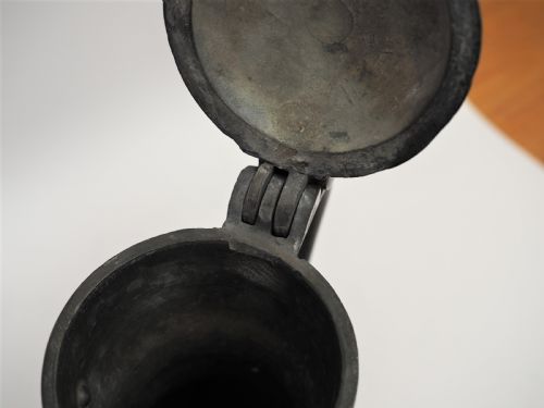 ANTIQUE SCOTTISH PEWTER CRESTED TAPPIT HEN CHOPIN CAPACITY CIRCA 1780 - ADDITIONAL PHOTO 5