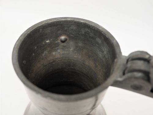 ANTIQUE SCOTTISH PEWTER CRESTED TAPPIT HEN CHOPIN CAPACITY CIRCA 1780 - ADDITIONAL PHOTO 7