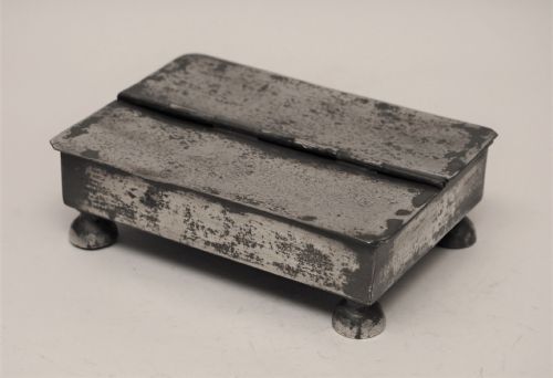 ANTIQUE ENGLISH PEWTER TREASURY INKSTAND CIRCA 1740 - ADDITIONAL PHOTO 5