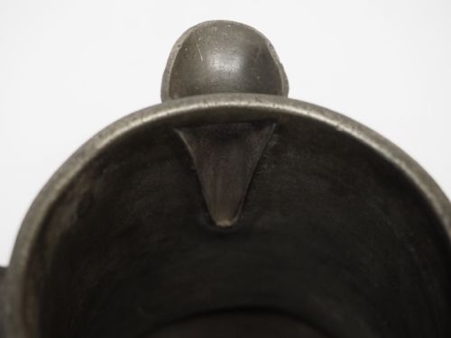 ANTIQUE ENGLISH PEWTER 1 QUART SPOUTED MEASURE THOMAS PHILLIPS 1795 1849 - ADDITIONAL PHOTO 4