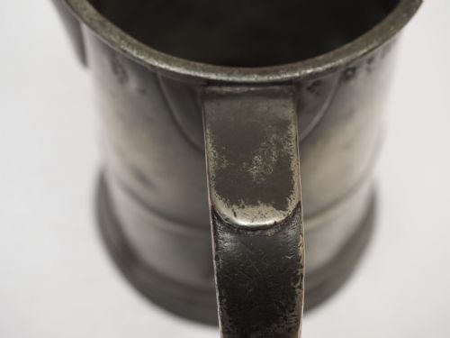 ANTIQUE ENGLISH PEWTER 1 QUART SPOUTED MEASURE THOMAS PHILLIPS 1795 1849 - ADDITIONAL PHOTO 5