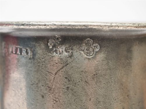 ANTIQUE ENGLISH PEWTER 1 QUART SPOUTED MEASURE THOMAS PHILLIPS 1795 1849 - ADDITIONAL PHOTO 8