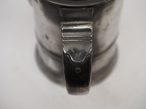ANTIQUE ENGLISH PEWTER 1 QUART SPOUTED MEASURE W R LOFTUS 1856 1887 - ADDITIONAL PHOTO 8