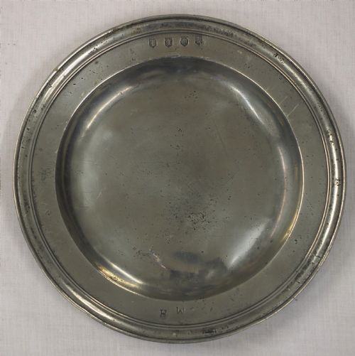 english pewter charles ii triple reeded plate john tubb circa 1690 - CATEGORY: ANTIQUE METAL - DATED BEFORE 1700