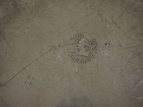GEORGE IV PEWTER PLAIN RIM PLATE WITH ROYAL CONNECTION BY ALDERSON CIRCA 1820 - ADDITIONAL PHOTO 3