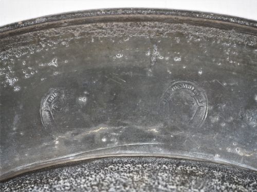 ANTIQUE ENGLISH PEWTER 17 38IN MULTIPLE REEDED DISH BY JOHN WHITAKER 1676 - ADDITIONAL PHOTO 6