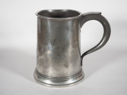 antique english pewter 1 quart measure thomas townsend compton 18021814 'gilcomston brewery' aberdeen - CATEGORY: ANTIQUE METAL - DATED 1800