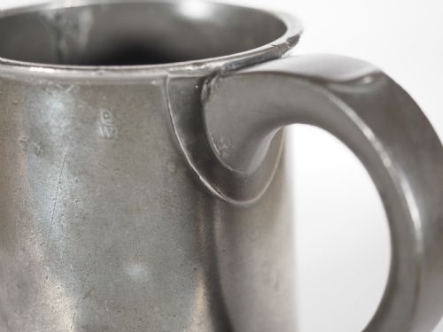 ANTIQUE ENGLISH PEWTER 1 QUART MEASURE THOMAS TOWNSEND COMPTON 18021814 'GILCOMSTON BREWERY' ABERDEEN - ADDITIONAL PHOTO 5
