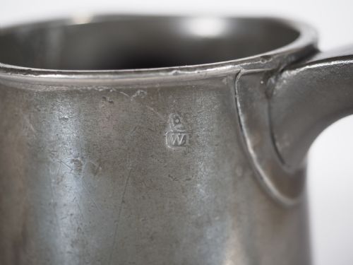 ANTIQUE ENGLISH PEWTER 1 QUART MEASURE THOMAS TOWNSEND COMPTON 18021814 'GILCOMSTON BREWERY' ABERDEEN - ADDITIONAL PHOTO 6