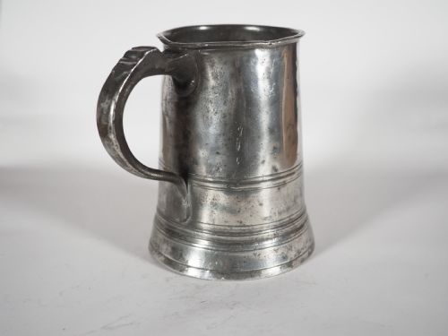ANTIQUE ENGLISH PEWTER 1 QUART MEASURE HENRY FOTHERGILL 181945 CORNWALL VERIFICATION - ADDITIONAL PHOTO 1