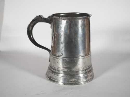 ANTIQUE ENGLISH PEWTER 1 QUART MEASURE HENRY FOTHERGILL 181945 CORNWALL VERIFICATION - ADDITIONAL PHOTO 2
