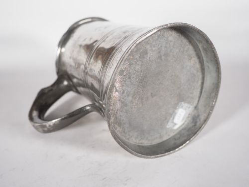 ANTIQUE ENGLISH PEWTER 1 QUART MEASURE HENRY FOTHERGILL 181945 CORNWALL VERIFICATION - ADDITIONAL PHOTO 5