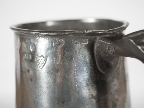 ANTIQUE ENGLISH PEWTER 1 QUART MEASURE HENRY FOTHERGILL 181945 CORNWALL VERIFICATION - ADDITIONAL PHOTO 6