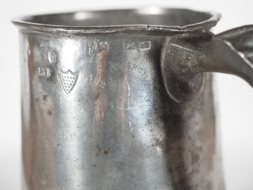 ANTIQUE ENGLISH PEWTER 1 QUART MEASURE HENRY FOTHERGILL 181945 CORNWALL VERIFICATION - ADDITIONAL PHOTO 7