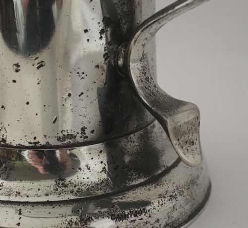 ANTIQUE IRISH PEWTER CHURCH FLAGON BY JOHN HEANEY OF DUBLIN 1763 1807 - ADDITIONAL PHOTO 5