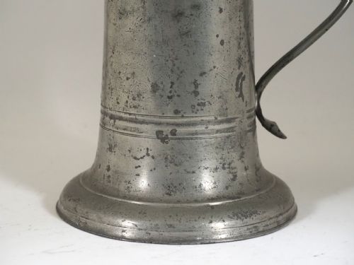 ANTIQUE ENGLISH PEWTER CHURCH FLAGON BY JOHN WEBBER I OF BARNSTAPLE DEVON 1662 1703 - ADDITIONAL PHOTO 2