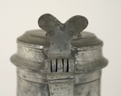ANTIQUE ENGLISH PEWTER CHURCH FLAGON BY JOHN WEBBER I OF BARNSTAPLE DEVON 1662 1703 - ADDITIONAL PHOTO 5