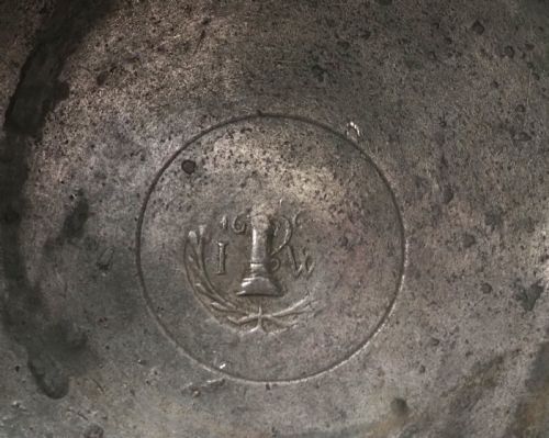 ANTIQUE ENGLISH PEWTER CHURCH FLAGON BY JOHN WEBBER I OF BARNSTAPLE DEVON 1662 1703 - ADDITIONAL PHOTO 7