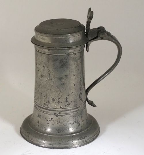 ANTIQUE ENGLISH PEWTER CHURCH FLAGON BY JOHN WEBBER I OF BARNSTAPLE DEVON 1662 1703 - ADDITIONAL PHOTO 8
