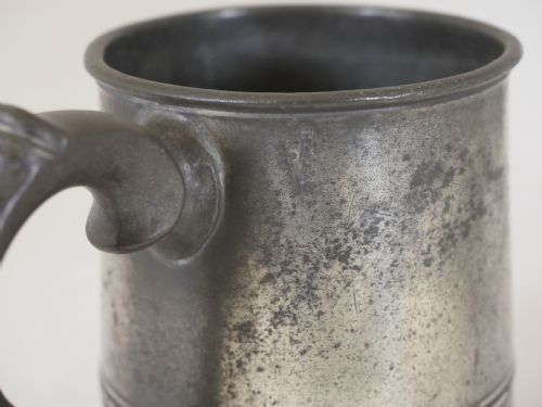 ANTIQUE ENGLISH PEWTER 1 PINT MEASURE BY THOMAS PHILLIPS I OF LONDON CIRCA 1820 - ADDITIONAL PHOTO 4