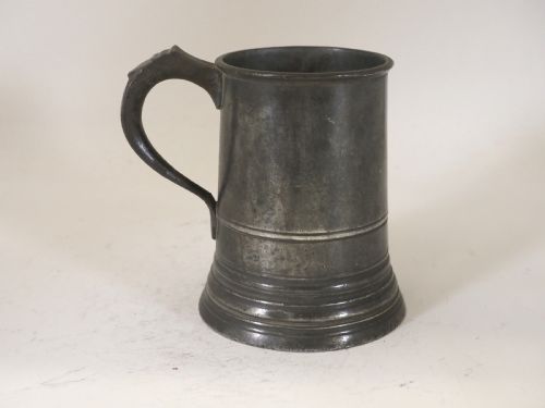ANTIQUE ENGLISH PEWTER 1 PINT MEASURE BY M FOTHERGILL SONS OF BRISTOL CIRCA 1820 - ADDITIONAL PHOTO 5