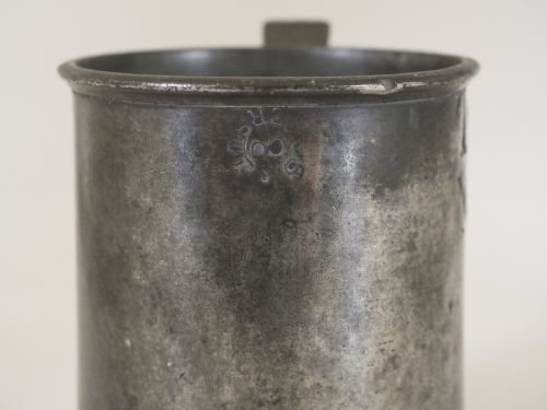 ANTIQUE ENGLISH PEWTER 1 PINT MEASURE BY M FOTHERGILL SONS OF BRISTOL CIRCA 1820 - ADDITIONAL PHOTO 6