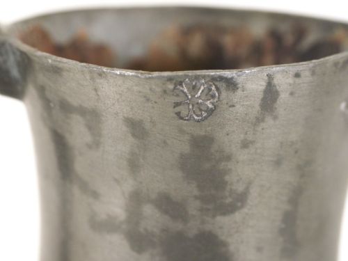 ANTIQUE GUERNSEY PEWTER 12 POT LIDDED FLAGON BY NICOLAS LE CHEMINANT CIRCA 1800 - ADDITIONAL PHOTO 11